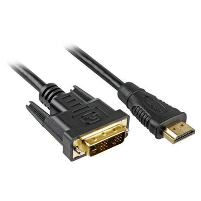 Sharkoon 4044951015221 Adapter Cable Vídeo 3M HDMI DVI-d Black — image 1