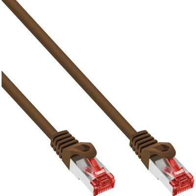 Inline Network Cable S/FTP Pimf CAT.6 250MHZ Pvc Brown Cobre 20M — image 1
