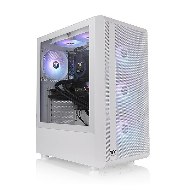 Thermaltake PC Case S200 Tg ARGB Snow, CA-1X2-00M6WN-00