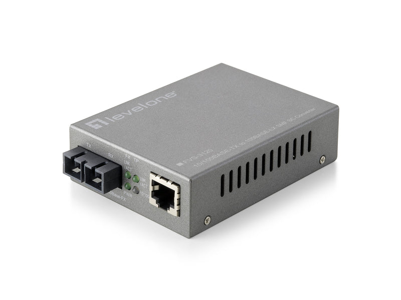 Levelone FVS-3120 Convertidor Medio 100 Mbit/S Monomodo Grey
