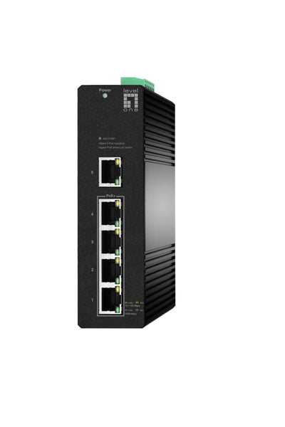 Levelone Switch 5X Ge IGS-2105P 4XPOE Outputs Black — image 1