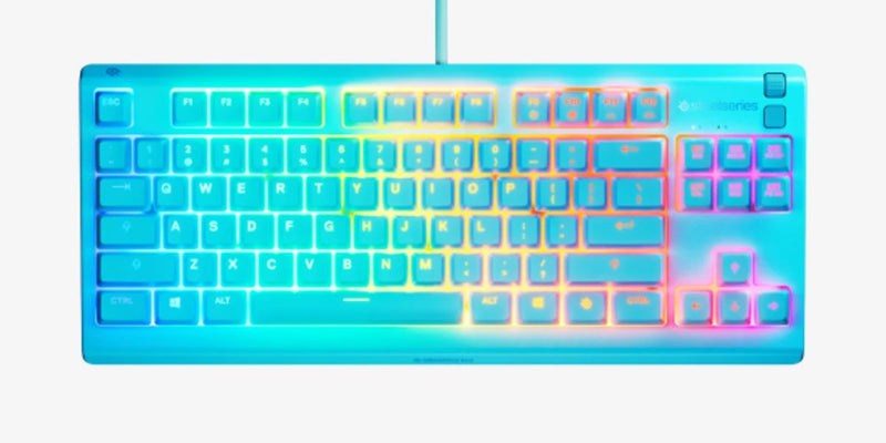 Steelseries Apex 3 Tkl - Us Keyboard Set USB QWERTY English Ee. Uu. Colour Aguamarina