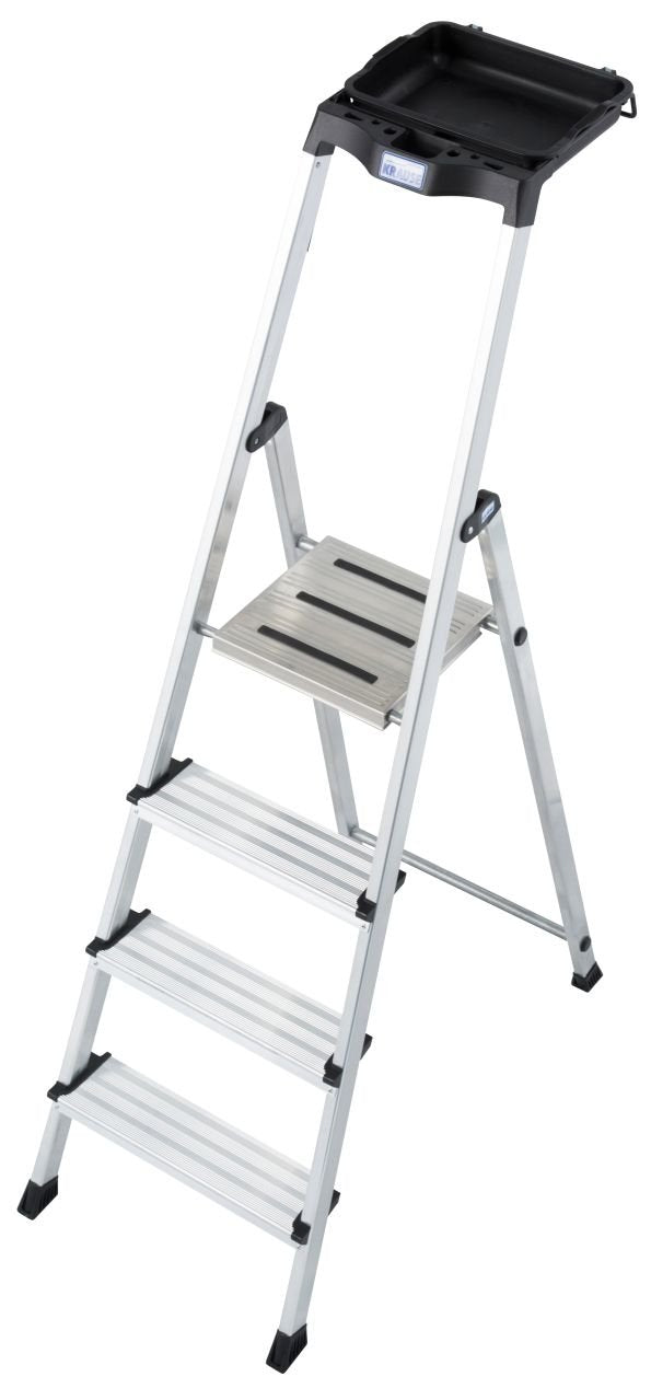 Krause Ladder 4 Peldaños Aluminium Secury 126528