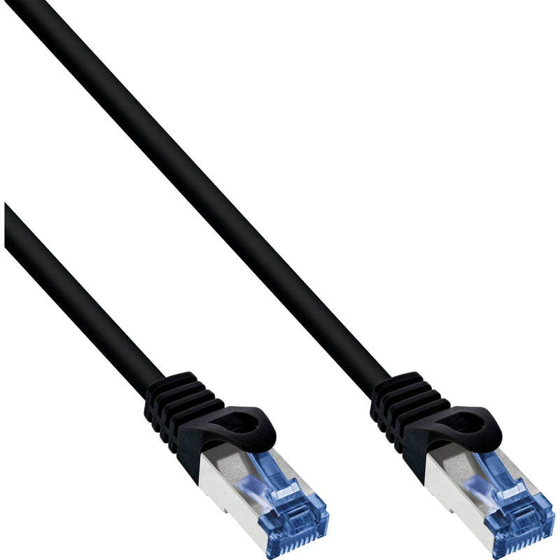 Inline Network Cable , CAT.6A, S/FTP, Pe Outdoor Black 25M