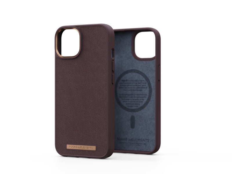 Njord Case Magsafe Iphone 12/13/14 Leather Brown Oscuro