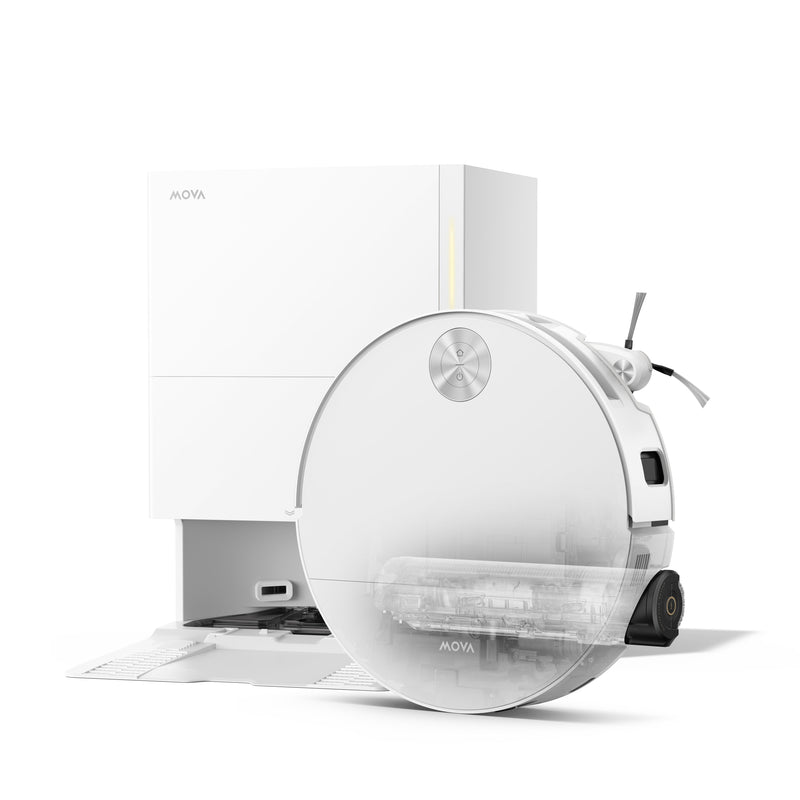 S70 Roller White Robot Vacuum Cleaner And Friegasuelos With Estación Cleaning