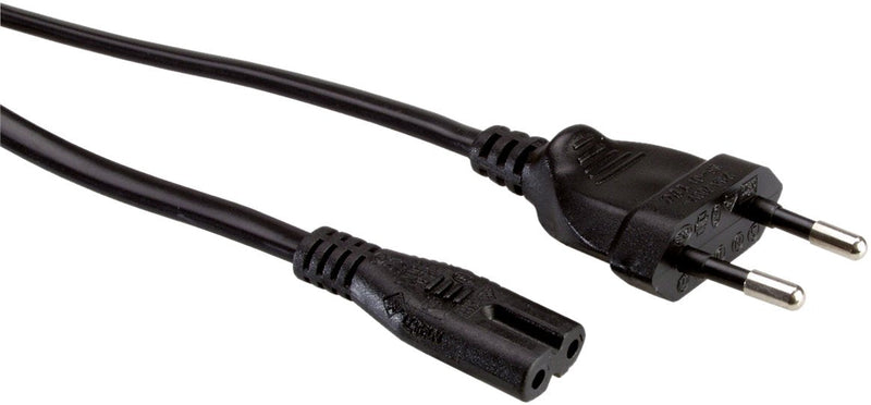 Roline Cable Power Plug Europea Plana a C7, 2POLOS, Black 5M