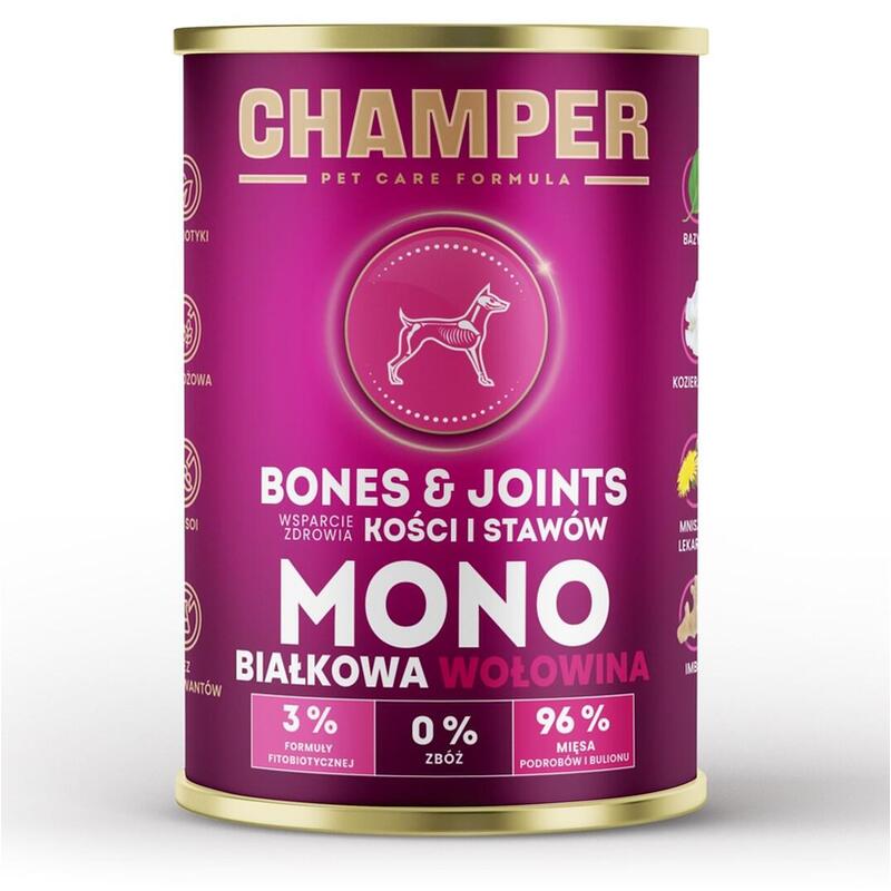 Champer Bones & Joints Beef - Comida Húmeda Perros - 400G