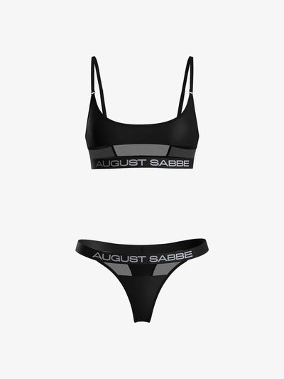 Classic Collection - Bralette and Thong Set - Black