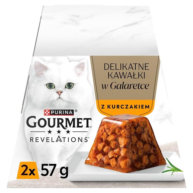 Comida Húmeda Gatos Purina Gourmet Revelations Chunks In Jelly With Chicken 2X57G