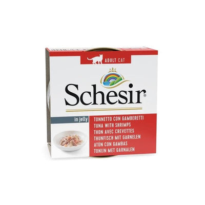 Comida Húmeda Gatos Schesir In Jelly Tuna With Shrimps 85G — image 1
