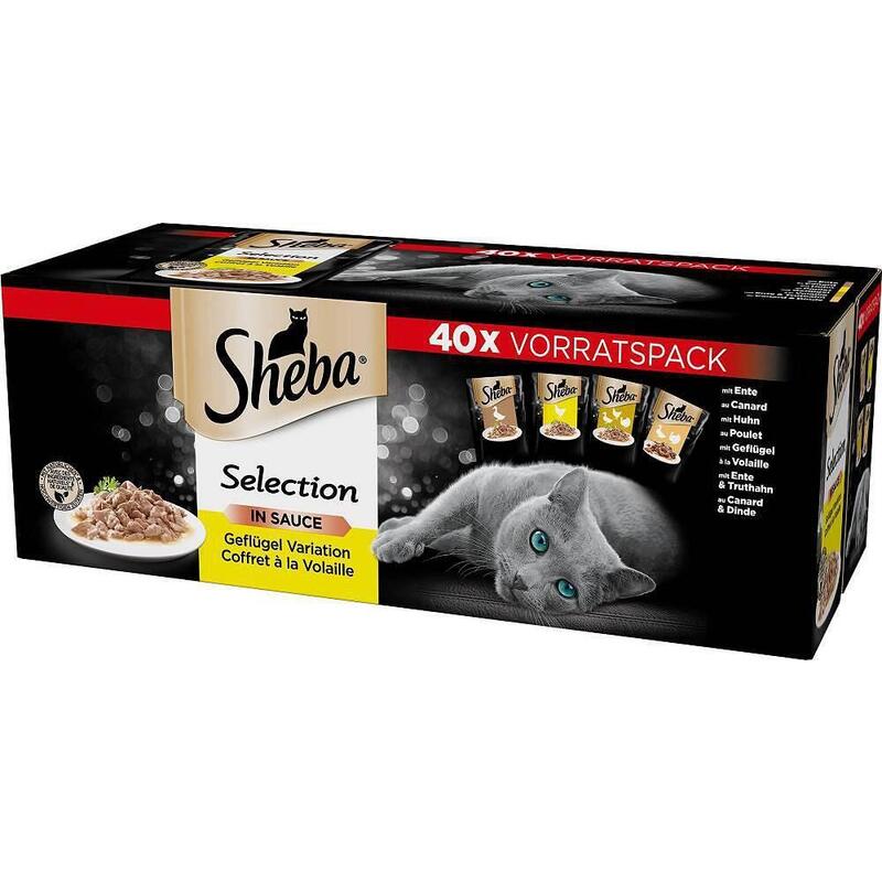Sheba Comida Húmeda Gatos Selection Select Slices Sabor Aves 85G
