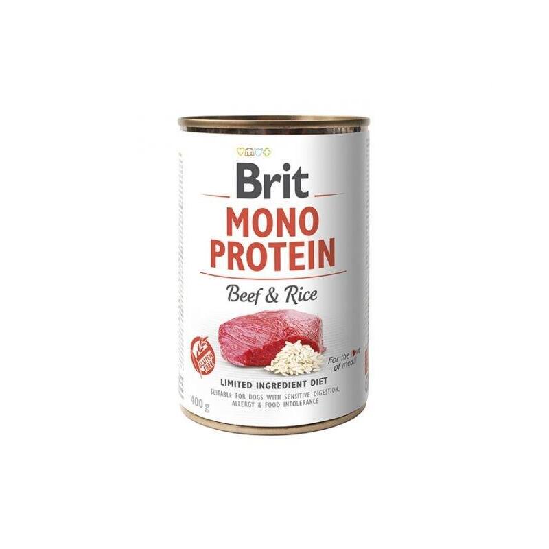 Brit Comida Húmeda Perros Mono Protein Beef & Rice 400G