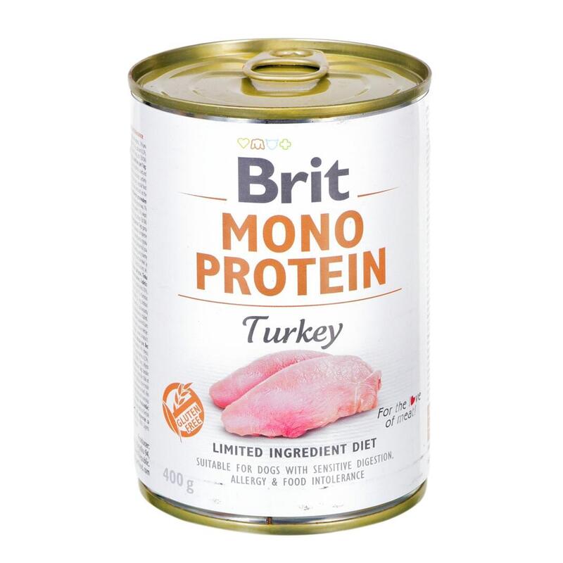 Brit Comida Húmeda Perros Mono Protein Turkey 400G