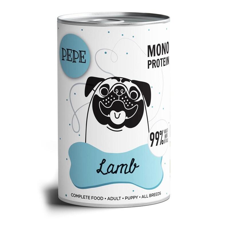 Paka Zwierzaka Comida Húmeda Perros Pepe Lamb 400G