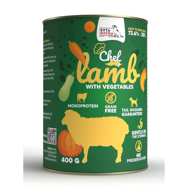 Syta Micha Comida Húmeda Perros Chef Lamb With Vegetables 400G