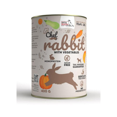 Syta Micha Comida Húmeda Perros Chef Rabbit With Vegetables 400G — image 1