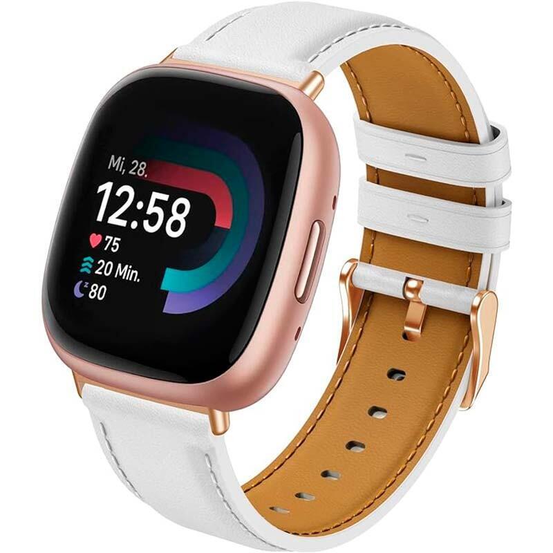 Strap Fitibit Versa 3 / Versa 4 Leather White