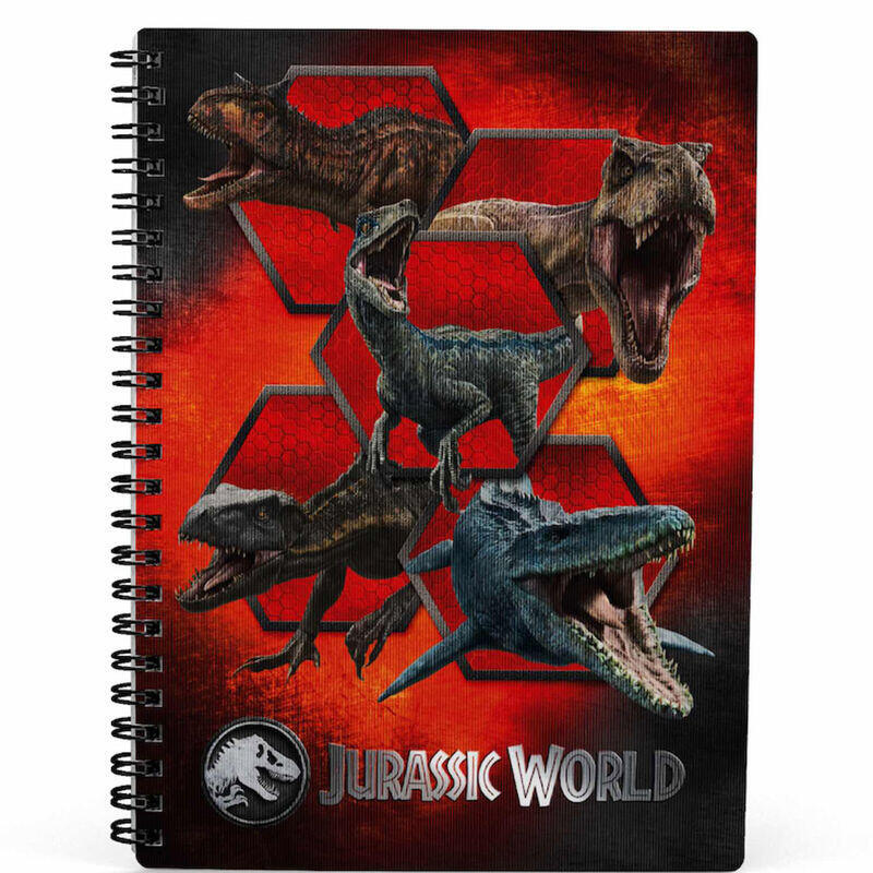 Notebook 3D Carnivorous Jurassic World