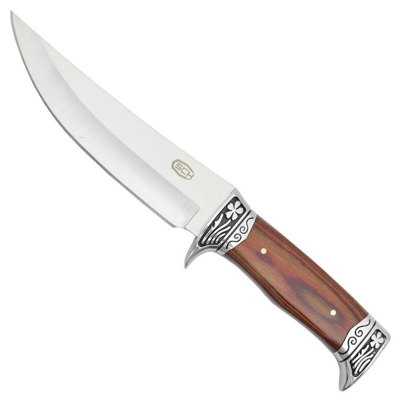 Knife Caza Sck With Handle Wood