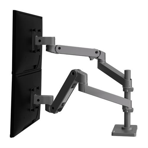Ergotron Lx Pro Kit Assembly Arm Stackable Double Modular 2 Screens LCD Aluminium Grey Oscuro Size Screen Hast