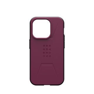 Uag Civilian Series Rugged Case For Apple Iphone 15 Pro [6.1-INCH] Civilian Bordeaux Housing Rear Phone Mobile — image 1