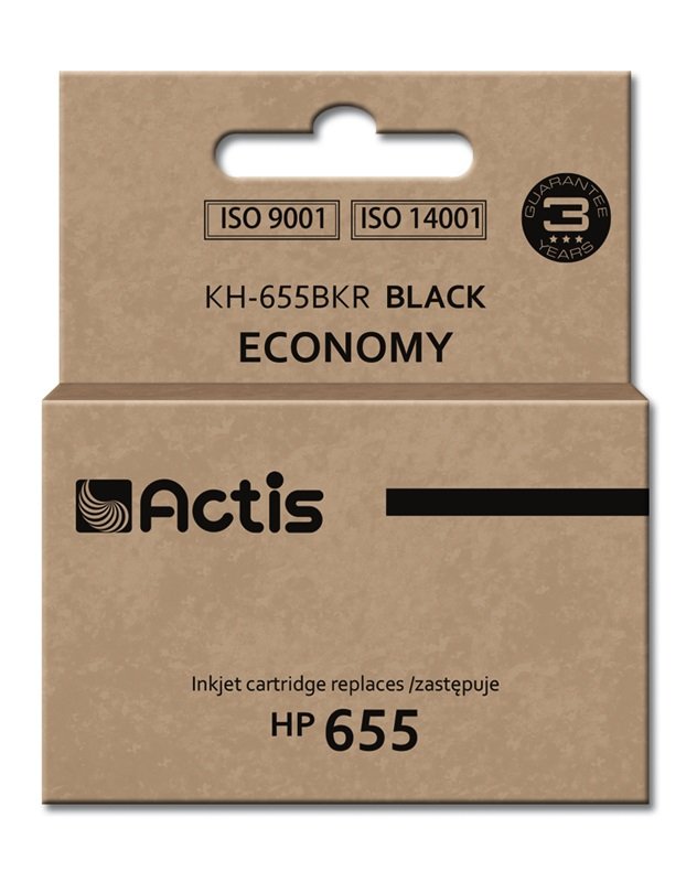 Actis Ink KH-655BKR (reemplazo HP 655 CZ109AE - Standard - 20ML - Black
