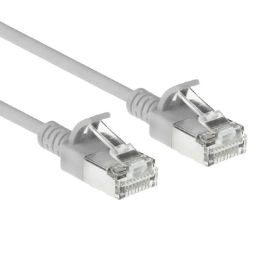 Grey 10 Meters Lszh S FTP CAT.6A Slimline Patch Cable Snagless With RJ45 Connectors — image 1