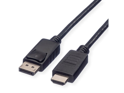 Roline Rm DisplayPort Cable DP - Hdtv, St St, Black 1M — image 1