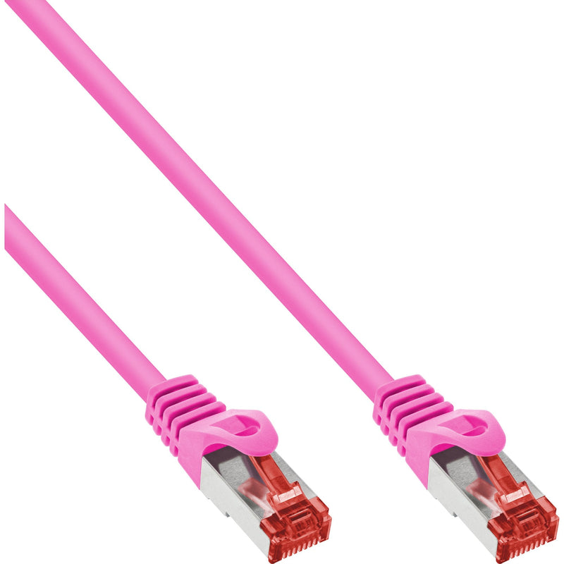 Inline Network Cable S/FTP Pimf CAT.6 250MHZ Pvc Cobre Pink 20M
