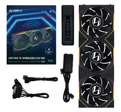 Lian Li Fan 120X120 Unifantl-lcd Wireless Black R