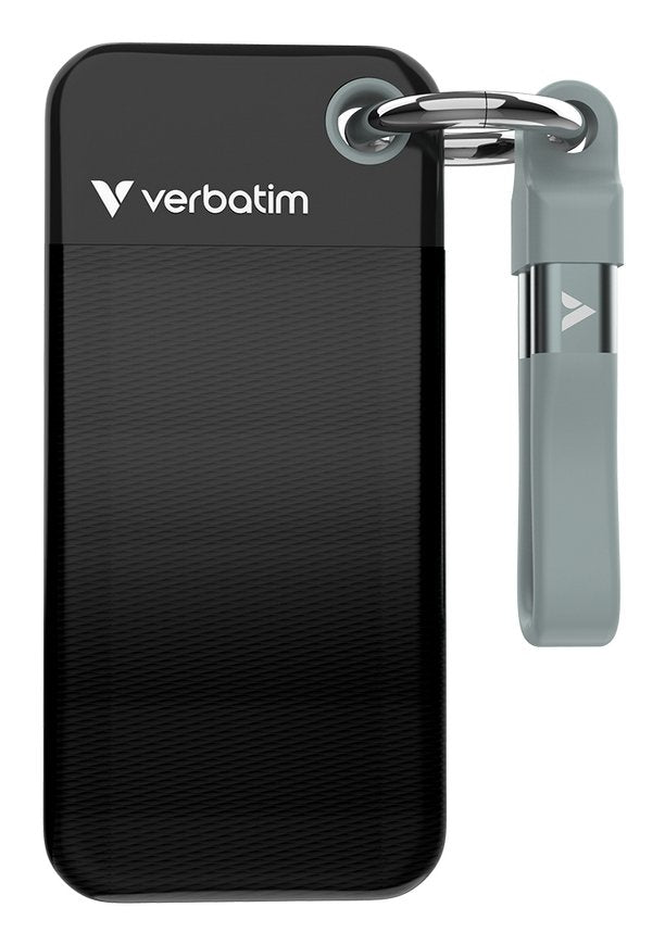 Verbatim SSD 512GB, USB 3.2, Type-c, Pocket, Black/Grey