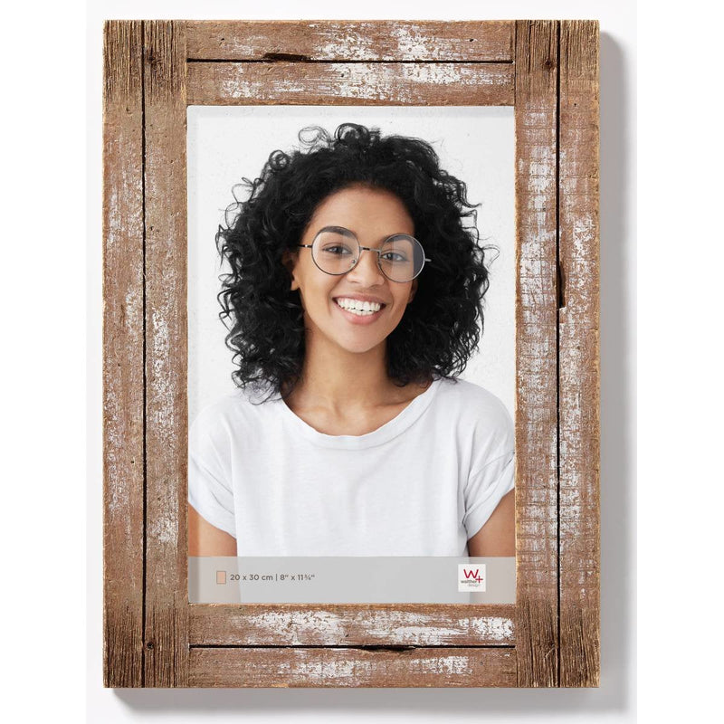 Walther Design YA030W Frame White Wood Expositor Pie Retroiluminado