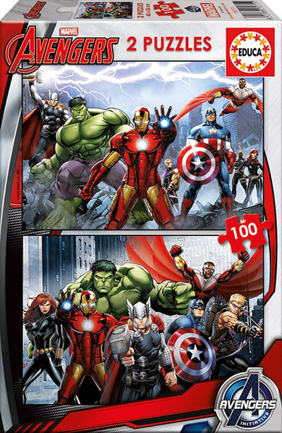 Puzzles Vengadores Avengers Marvel 2X100PZS — image 1
