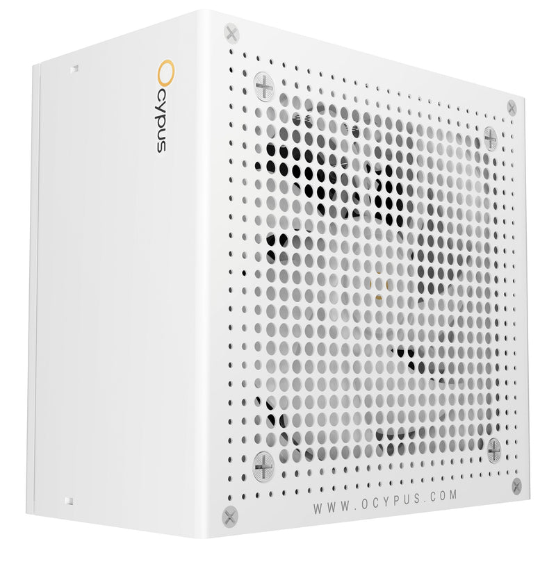 Ocypus Power Supply Iota P850 White 1X GPU High Power 12 Pines, 3X Pcie, Gestión Cables, 850VA
