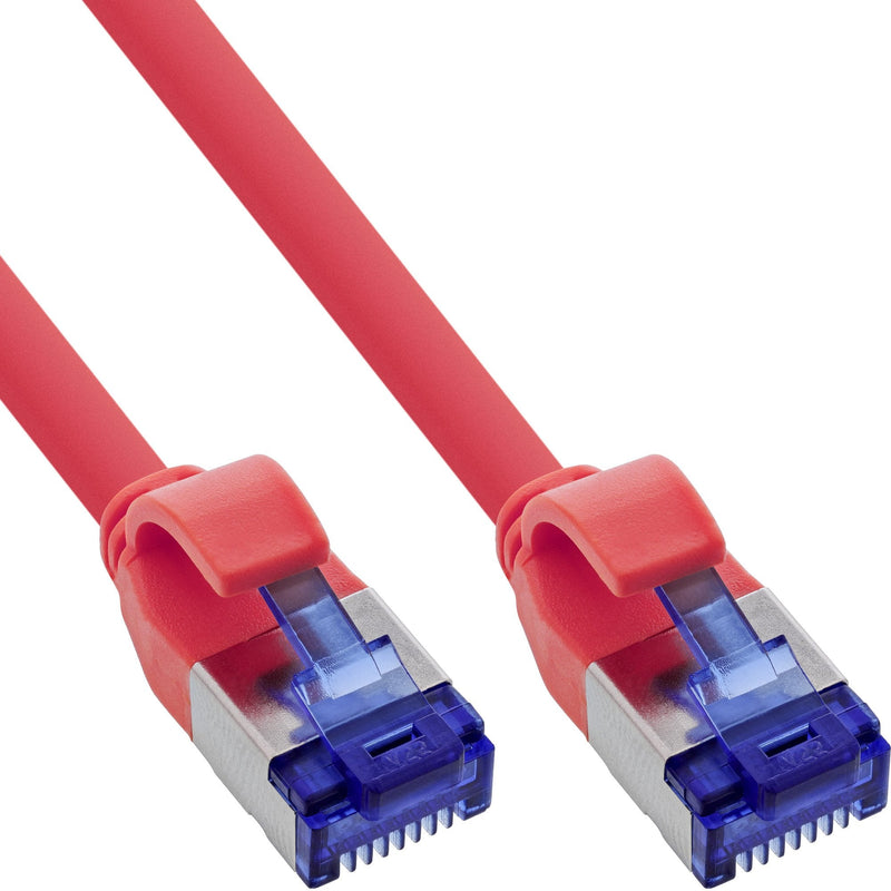 Inline® Network Cable Slim, CAT.6A, S/FTP, Tpe (lszh) Flexible, PoE, Red 30M