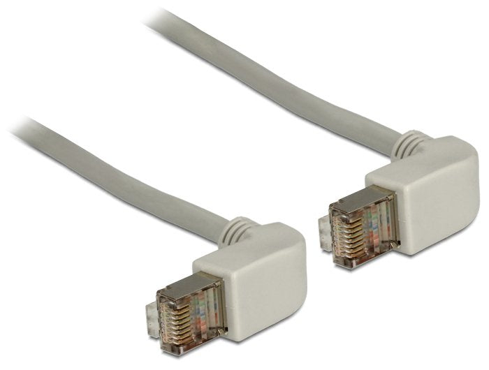 Delock 83512 Network Cable RJ45 CAT.5E Sf/UTP Acodado Hacia Arriba / Hacia Arriba 2M