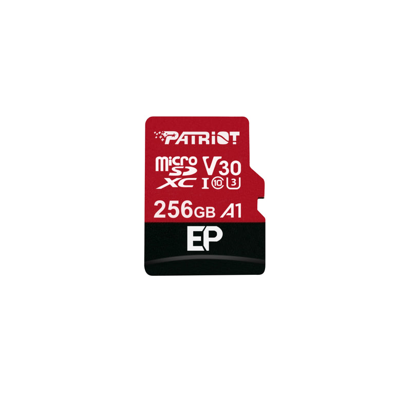 Patriot Micro-sd 256GB Ep Series Sdxc V30, 100MBS/80MBS