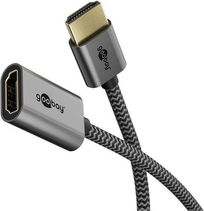 Goobay Adapter HDMI Ultra High Speed Flexible 8K 60 Hz, Extensión Short With Connectors Metálicos Dorados And  — image 1