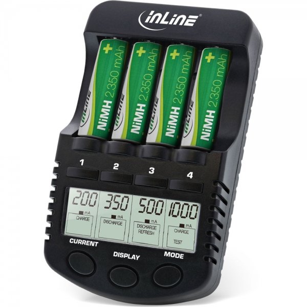 Inline Fast Charger Premium, Nicd + Nimh Aa And Aaa