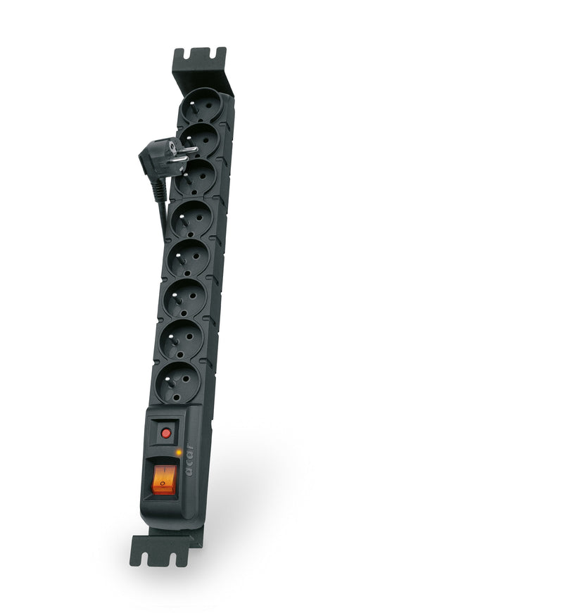 Acar Listwa Zasilajaca S8 Fa Rack (1,5M Czarny)