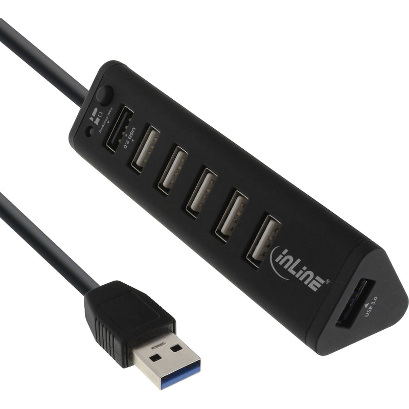 Inline Smart Hub 7 Ports USB 3.0 And 2.0 With Port Charging Fast