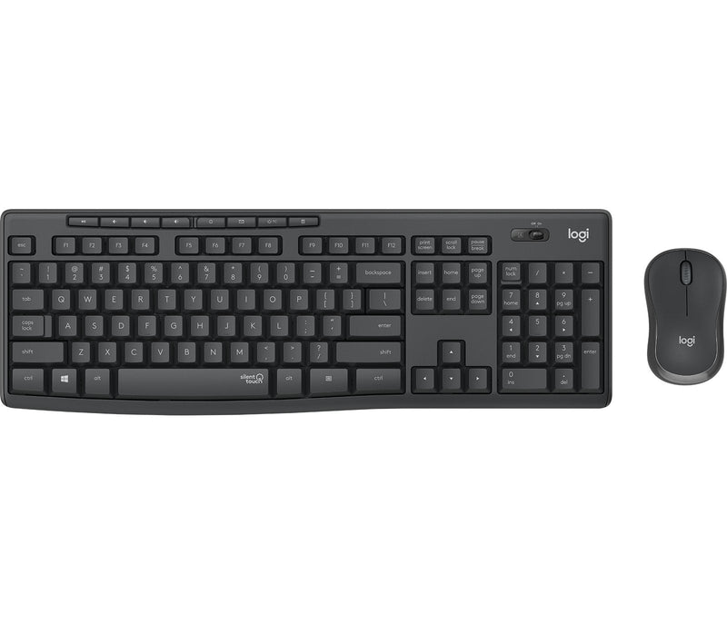 Logitech Teclado English MK295 Silent Inalámbrico Combo Ratón Included USB QWERTY Graphite
