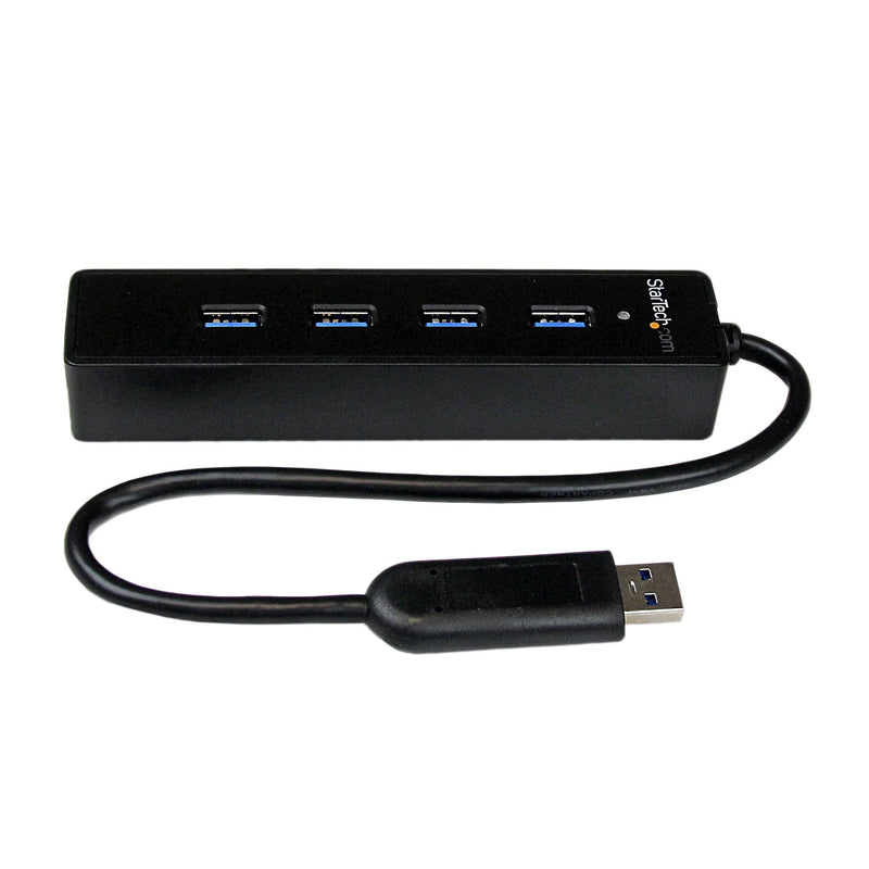 StarTech Hub USB 3.0 Super Speed Laptop 4 Ports Black ST4300PBU3
