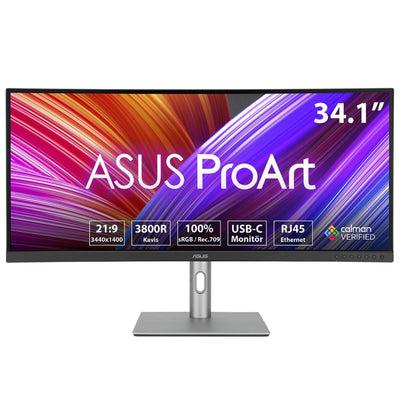 ASUS Monitor Proart PA34VCNV (34.1) 3440 X 1440 Pixels Ultrawide Quad HD LCD Black — image 1