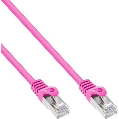 Inline Network Cable Sf/UTP CAT.5E Pink 0.25M — image 1
