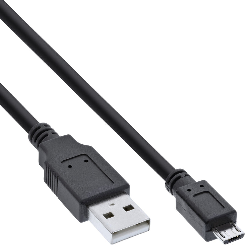 Inline Micro USB 2.0 USB Cable Type a Micro-b Male Black 3M