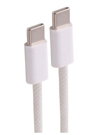 Shiverpeaks USB-C Cable Charging 2.0, 240W, White Textil, 1M