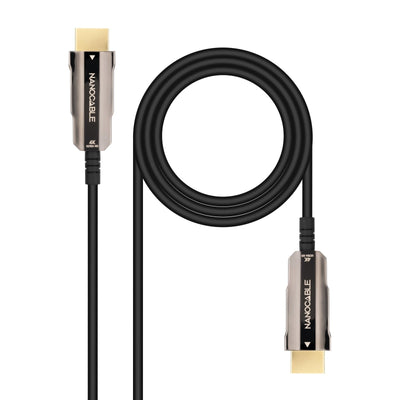 Nanocable HDMI Cable V2.0 Aoc Male a HDMI V2.0 Male 10M - 4K@60HZ 18Gbps - Black — image 1