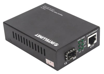 Intellinet Convertidor Medios Gigabit PoE + RJ45 Sfp 120KM — image 1